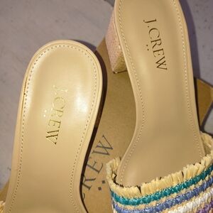 J. Crew Women's Multicolor Woven Heels